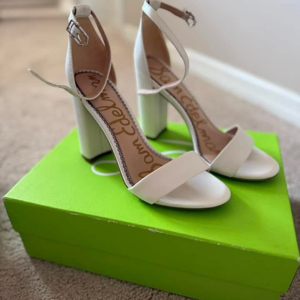 Sam Edelman White Women's Heels